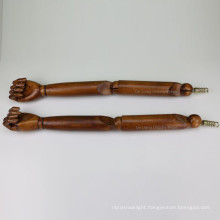 DL780 Wooden hands for female dark tea color wooden arms Long Arms woman Wooden Hand for fashion mannequin display mannequin